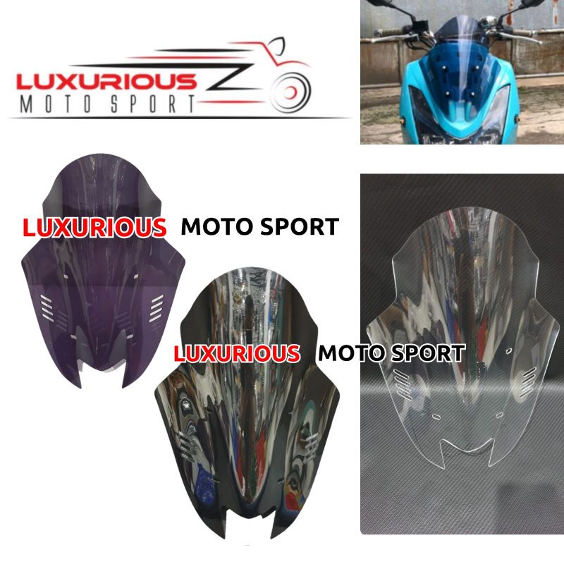 windshield pendek lexi windshield tdr sirip lexi visor tdr jenong lexi