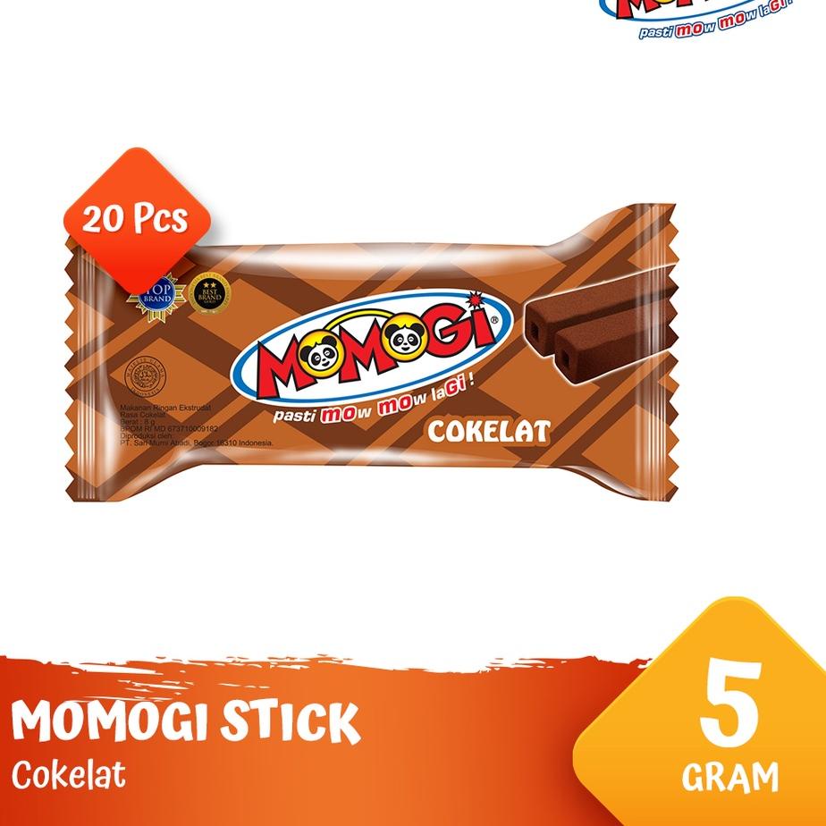 

codeZ5l5K--Momogi Stick Snack Makanan Ringan 5gr - Cokelat [1 Box @ 20 Pcs]