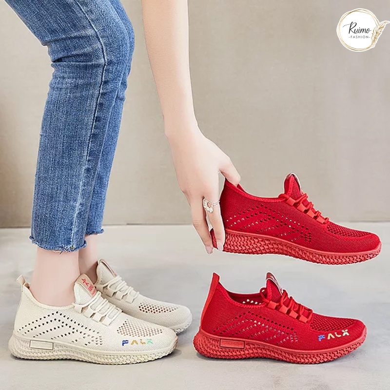 Sepatu Sneakers Wanita Casual Sepatu Running Cewek - F-35