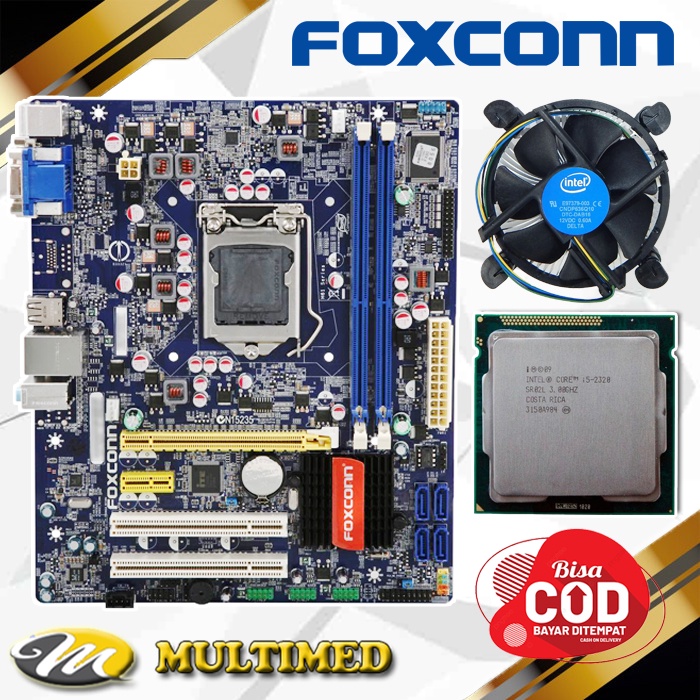 Paket Mainboard H61 LGA 1155 Ddr3 + Core i5 2320 + FAN