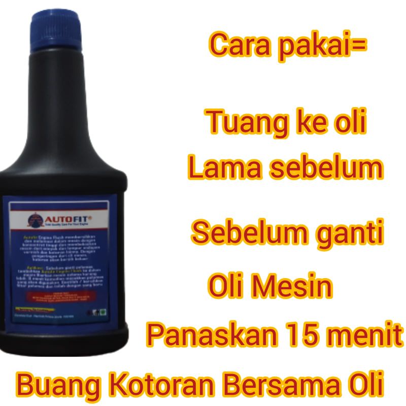 ENGINE FLUSH MOTOR 50 ML AUTOFIT pembersih kerak lumpur oli mesin