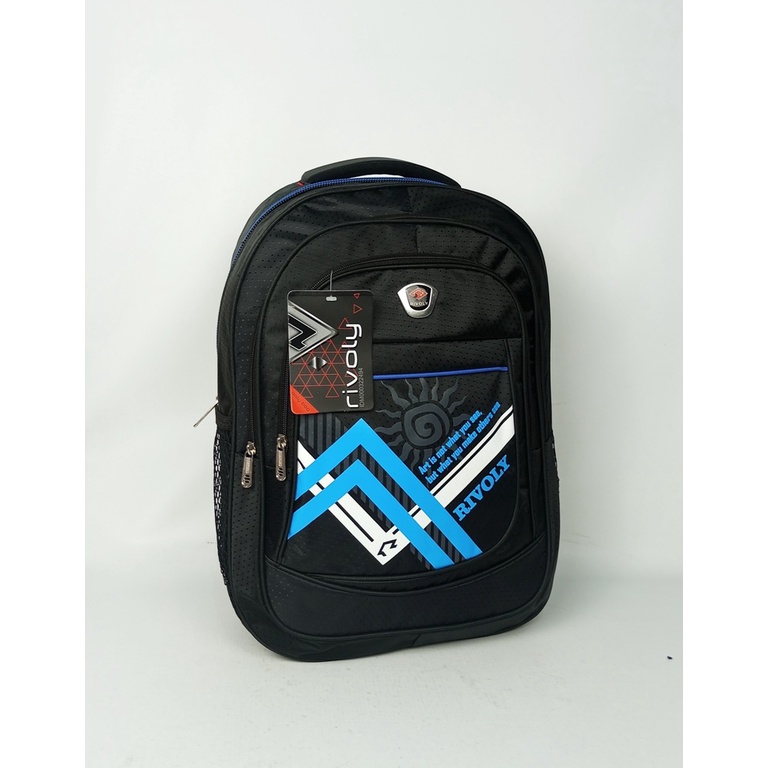 Tas Ransel Pria Tas Backpack Laptop rivoly Tas sekolah Remaja Laki Laki Tas Ransel Kerja Pria Dewasa Tas Kerja Free Raincover Termurah