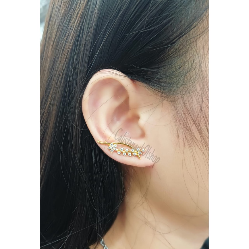 ANTING TUSUK JALAR MATA  FASHION PERHIASAN EMAS KOREA ANTI KARAT DAN ANTI LUNTUR