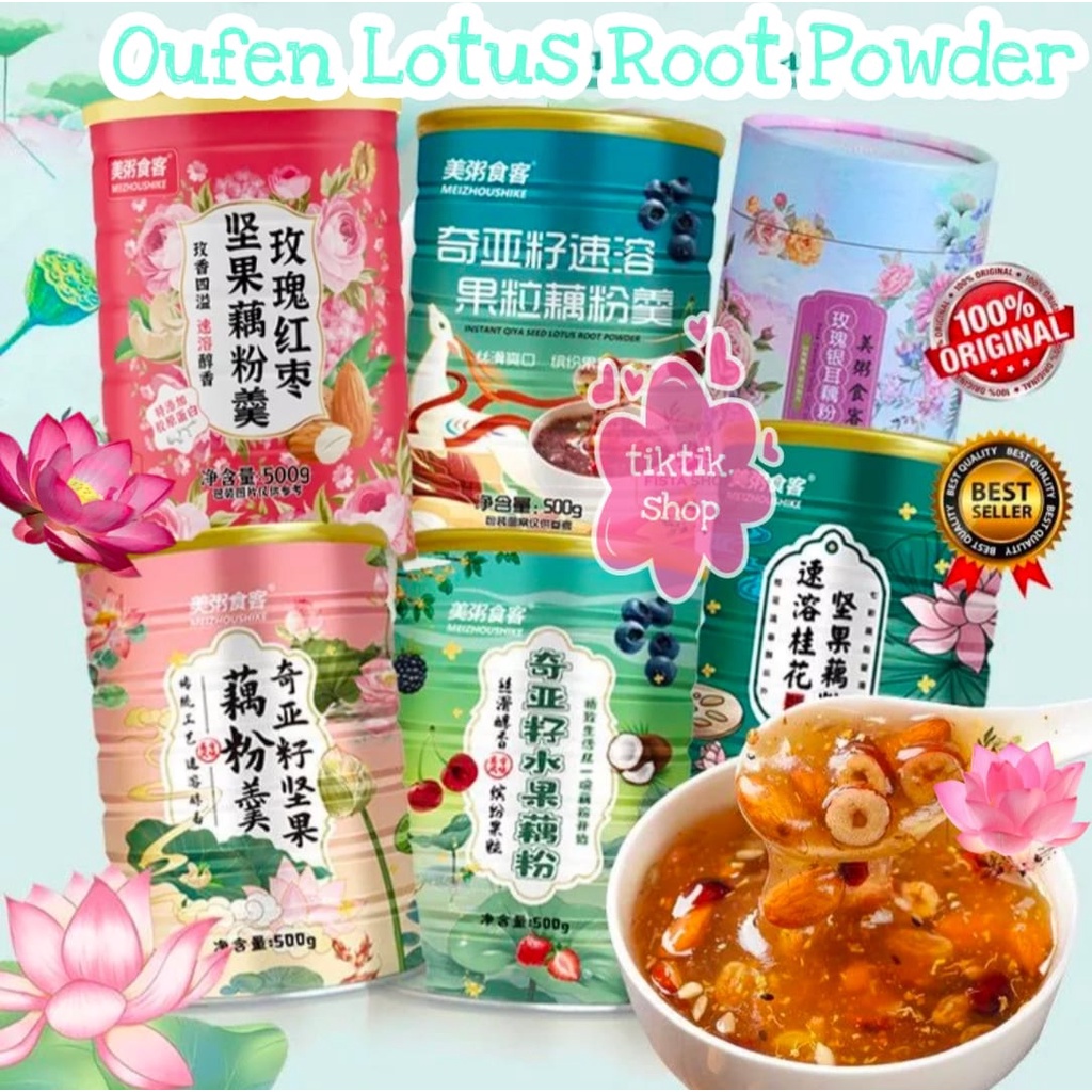 Oufen Lotus Root Powder Bubuk Akar Teratai Makanan DIET Healthy FOOD