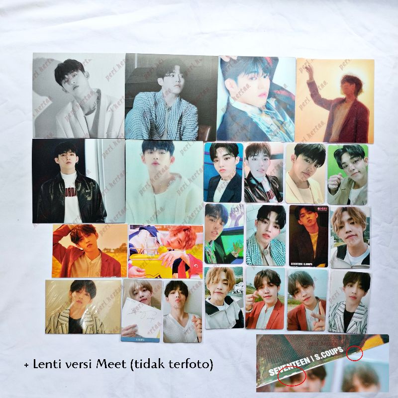 [READY STOCK SET] PHOTOCARD PC SEVENTEEN S.COUPS SCOUPS CHOI SEUNGCHEOL 5TH 6TH MINI ALBUM YOU MAKE 