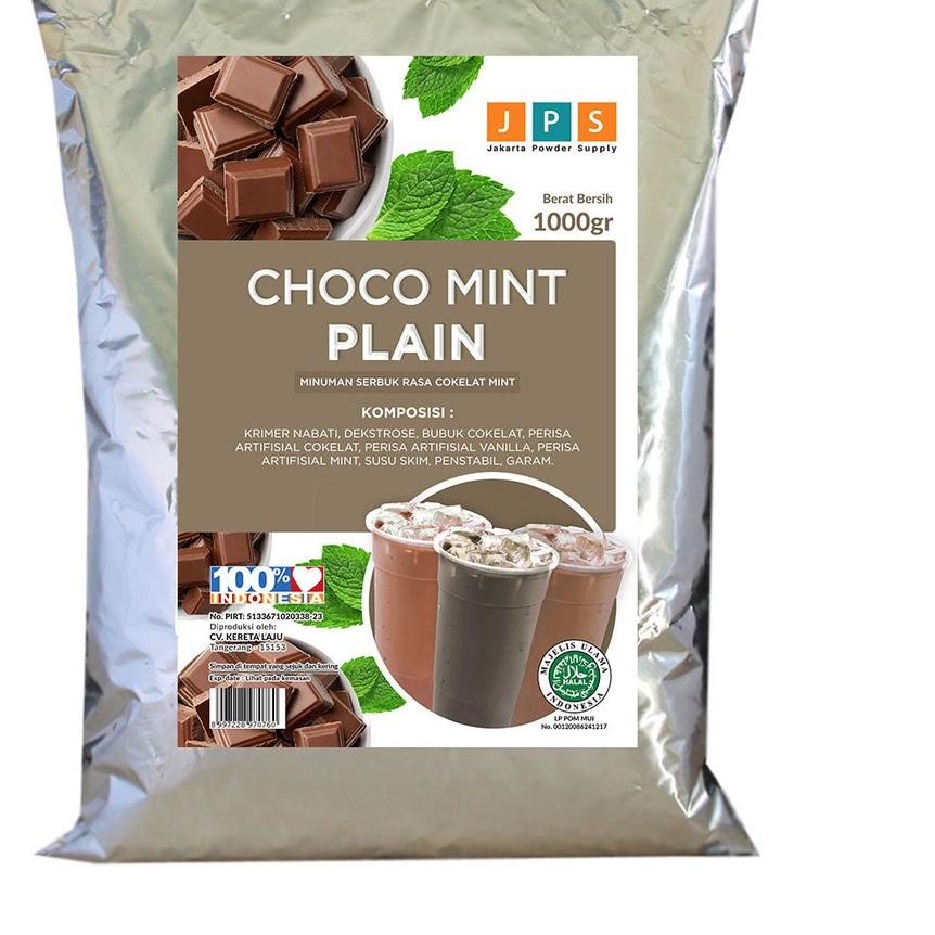 

FREE ONGKIR!Bubuk Minuman 1 kg Rasa Choco Mint Cokelat - JPS Powder Plain Tanpa Gula Serbuk Instan|RA2