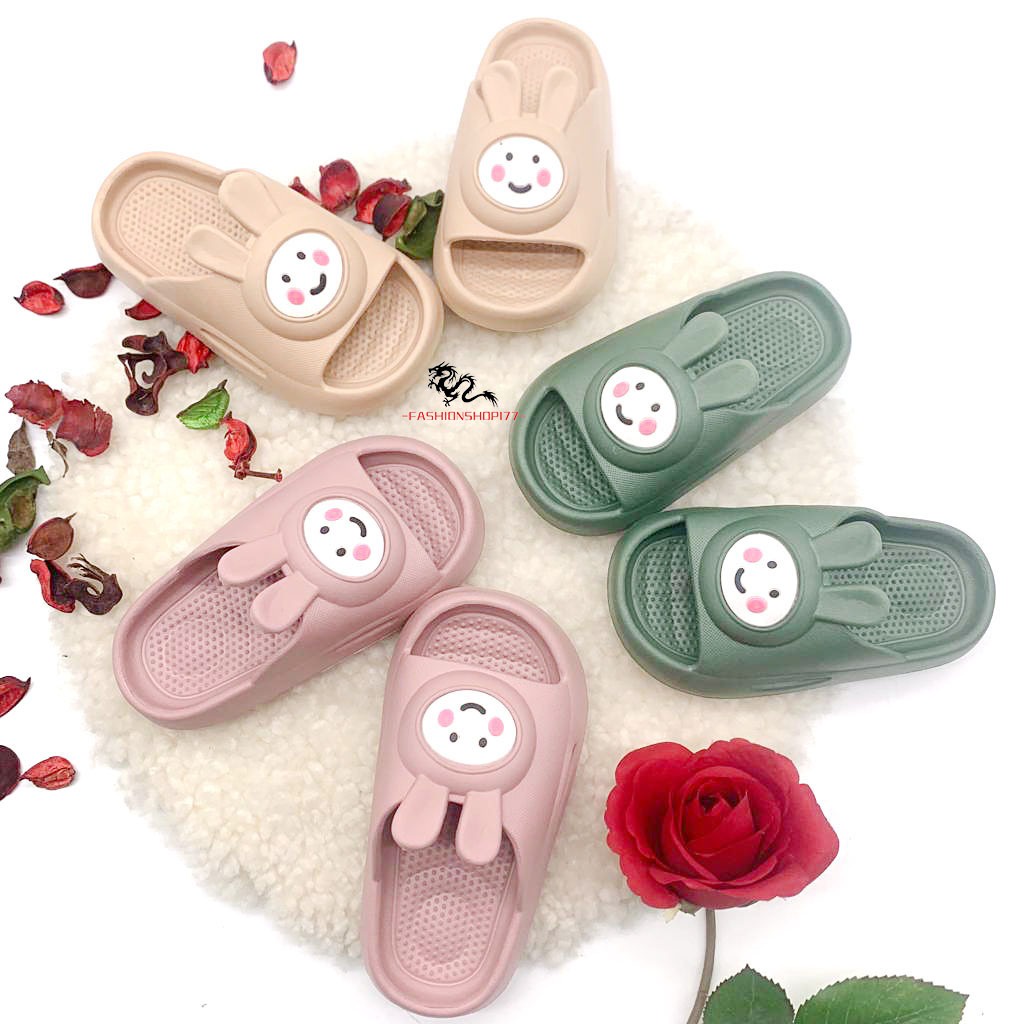 Sandal Selop Sandal Anak-Anak Perempuan Bahan Karet Terbaru Motif Boneka Line Size 24-29