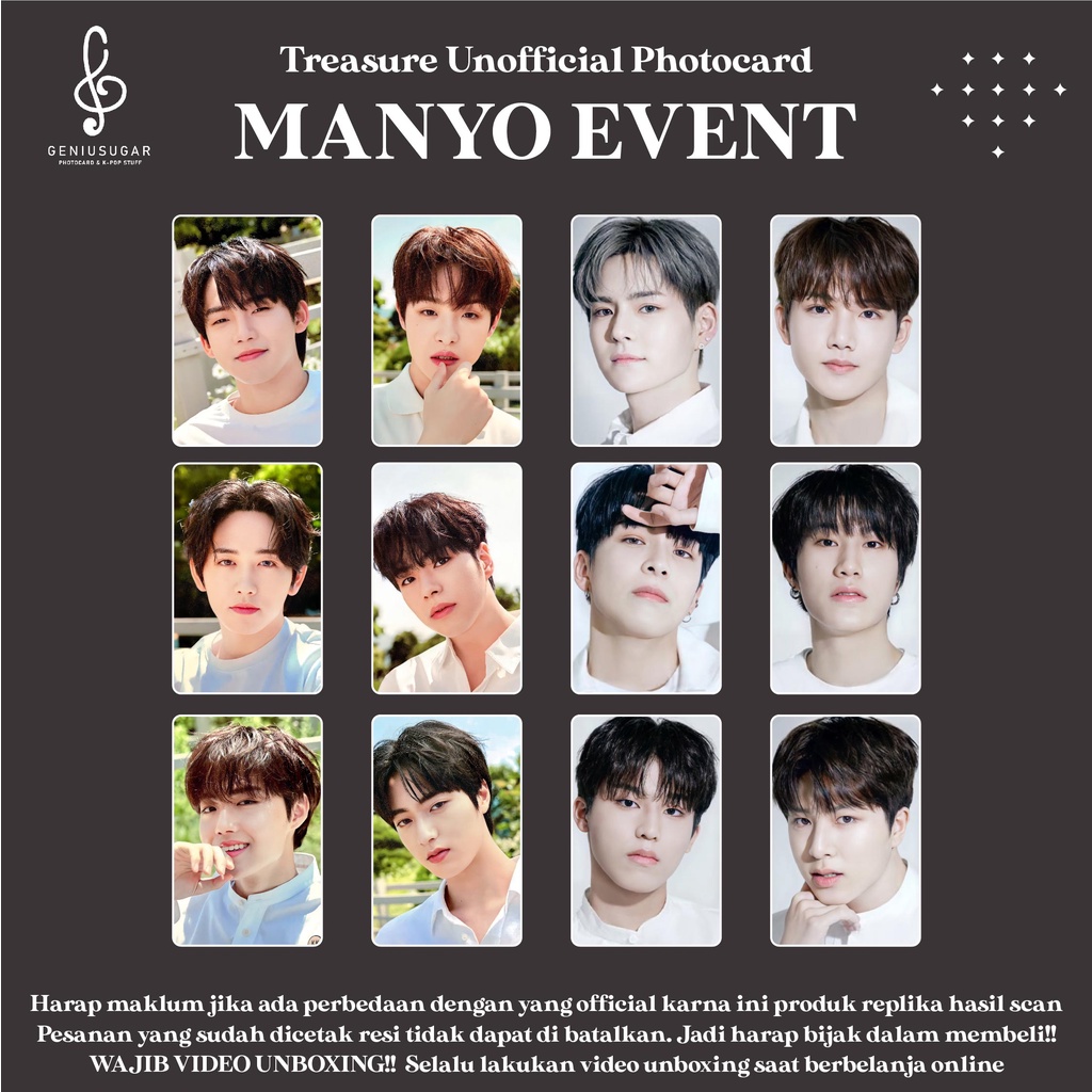 [REPLIKA TREASURE] PHOTOCARD MANYO X TREASURE UNOFFICIAL