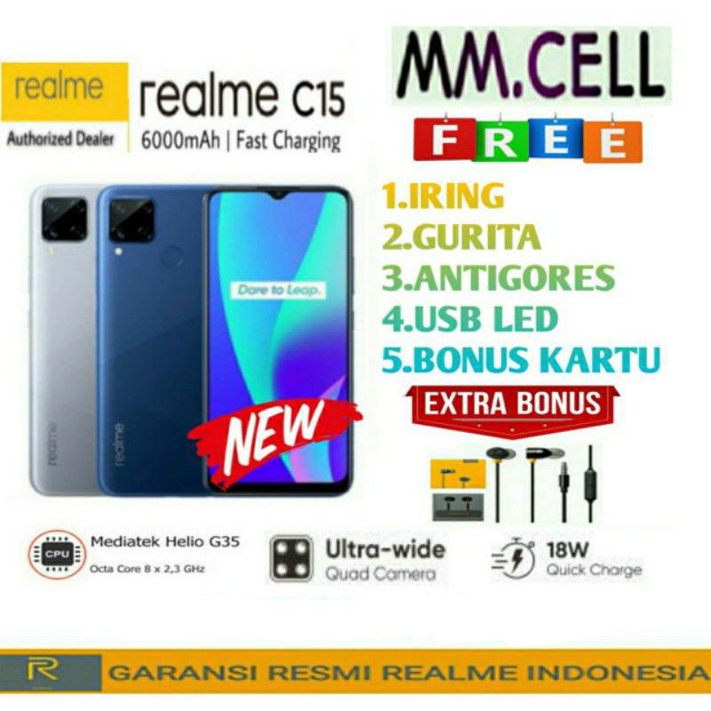 REALME XT RAM 4/128 | REALME 6 4/128 8/128 | Narzo 50 a i  | C25 | C15 GARANSI RESMI REALME