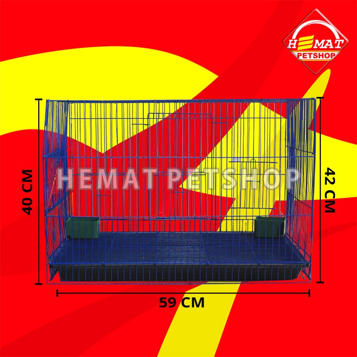 Kandang Hewan Kelinci Besi lipat premium Rabbit Cage