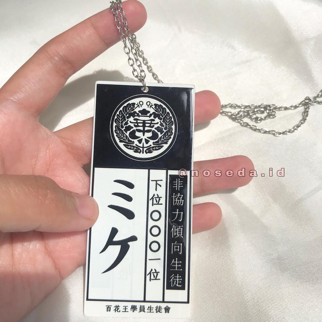 Kalung Jabami Yumeko Cosplay Free Sticker Jabami Anime Kakegurui Saori Hayami Unisex