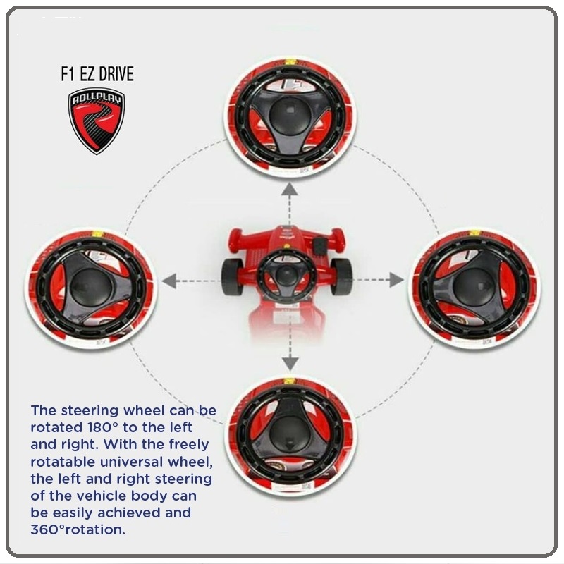 RollPlay 6v EZ Steer Lil' Racer W411R - Red