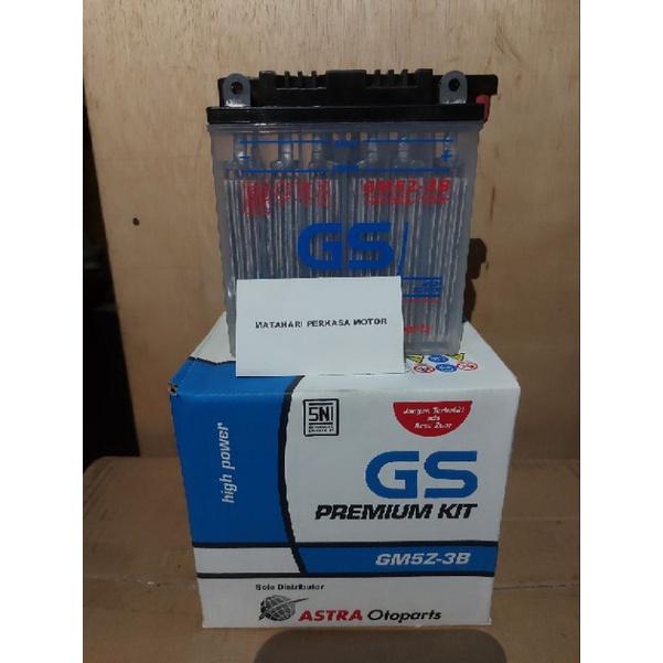 Accu Basah Motor Mio,Grand,Supra GM5Z-3B GS ASTRA