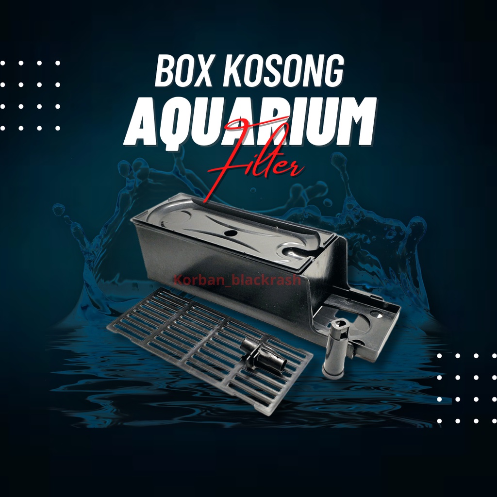 Box Filter Talang Kosong Aquarium Jumbo sedang kecil Akuarium