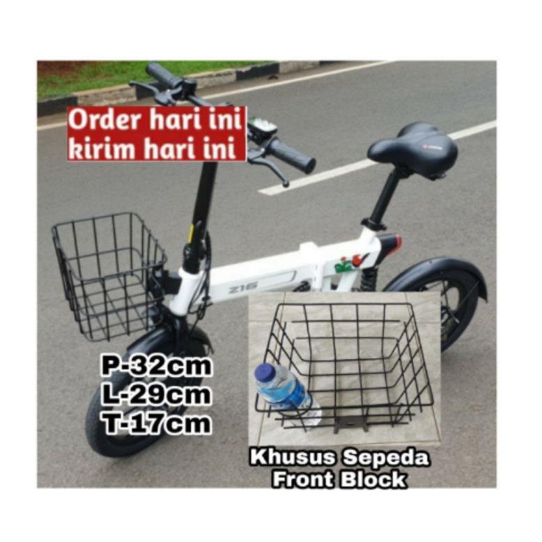 [KODE PRODUK 6LZU04455] (PROMO) Keranjang Sepeda Lipat front block sepeda seli Kranjang Keranjang to