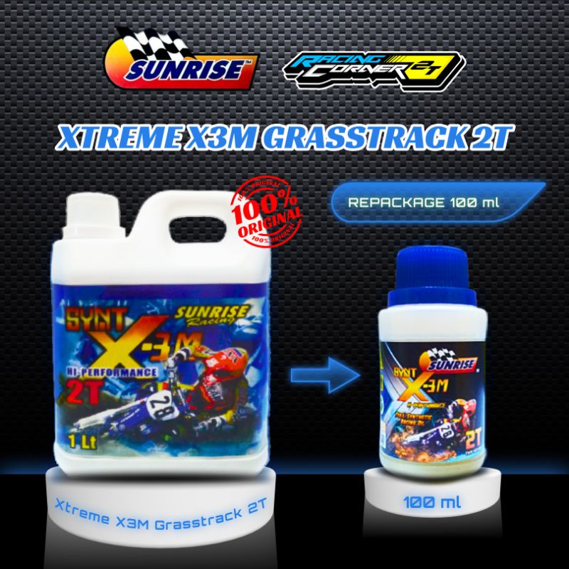 Oli Samping 2T Sunrise Racing X3M Grasstrack Minipack (100 ml)