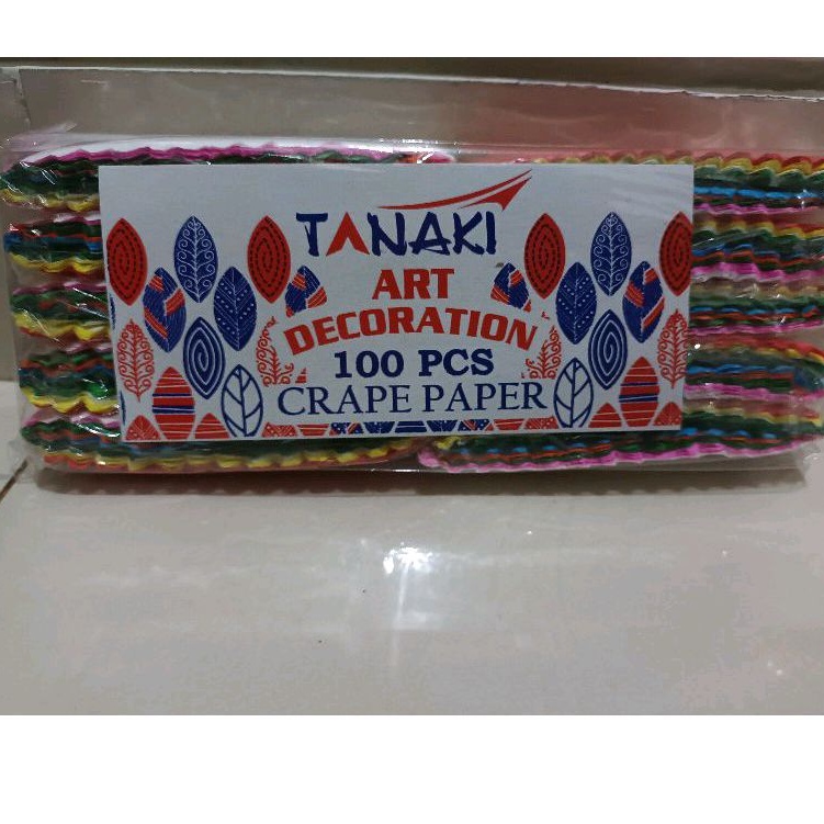 

Krep potong warna warni