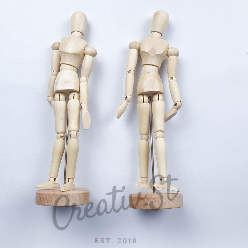 

➥pd Ready➥ Manekin Kayu Gambar 14 cm 20 cm 30 cm 55 ➥