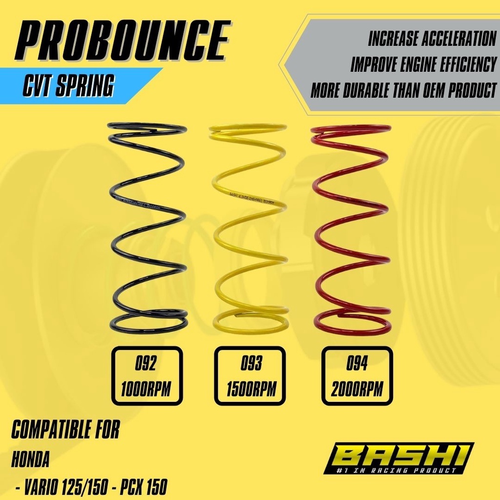 Per Cvt Racing Bashi Probounce High Quality Cvt Spring H2 Honda Vario 125/150 - Pcx 150 Old/New
