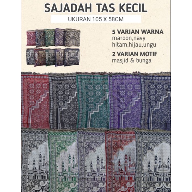 Sajadah Tas Kecil / Sajadah Tas Murah / Sajadah Travel