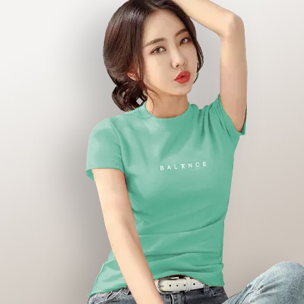 Kaos Lengan pendek wanita Gaya Korea variasi printing - TheXshop Kalliope