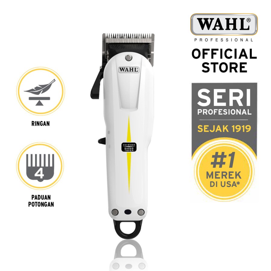 Wahl Super Taper Cordless Hair Clipper - Alat Cukur Rambut, Pemangkas