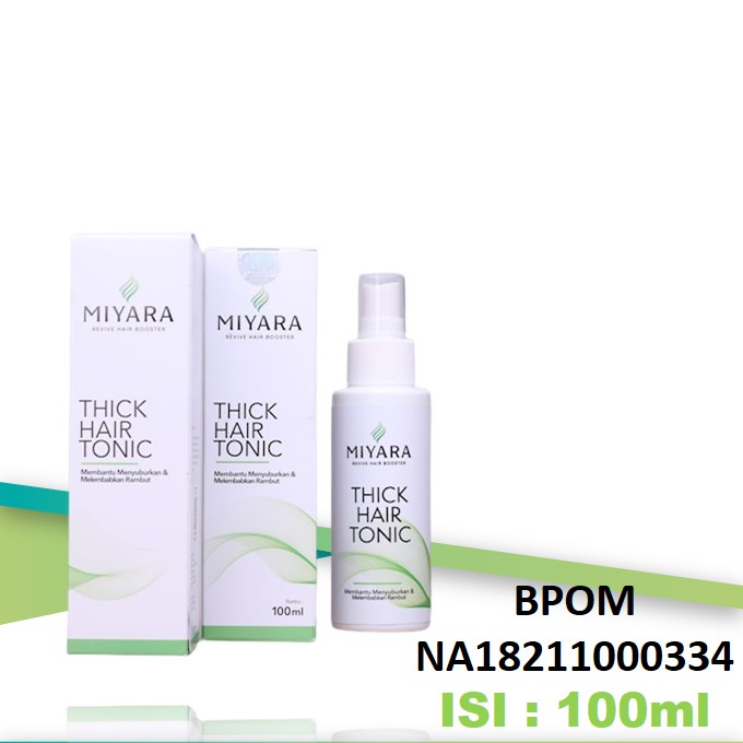 Hair Tonic MIYARA Vitamin Peyubur Penumbuh Rambut Rontok Botak Pria Wanita Asli Ampuh Original Bpom