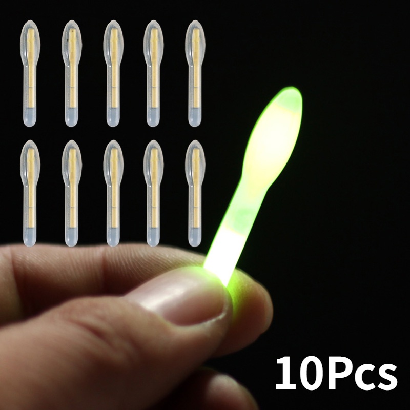 10pcs / lot Tongkat Pancing Fluorescent 3 / 4.5mm Untuk Memancing Malam Hari