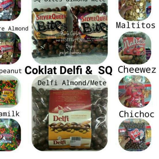 

COD✔️Coklat delfi kiloan 400gram delfi almond delfi mete treasure gold almond treasure silver|SQ8