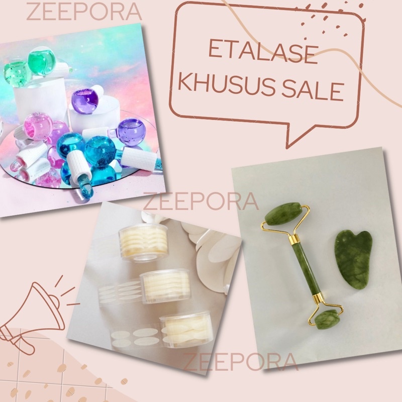 JADE ROLLER GUASHA ICE GLOBE ROLLER EYELID TAPE SALE ETALASE