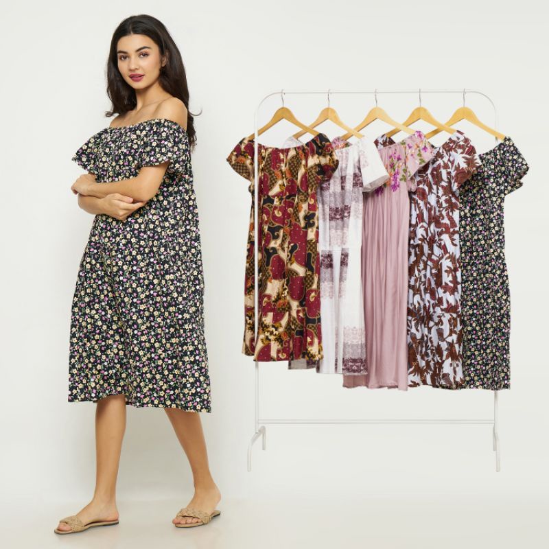 TERMURAH Daster Sambung KHUSUS PAKET USAHA GROSIR Payung Jumbo Katun Rayon Bumil Busui