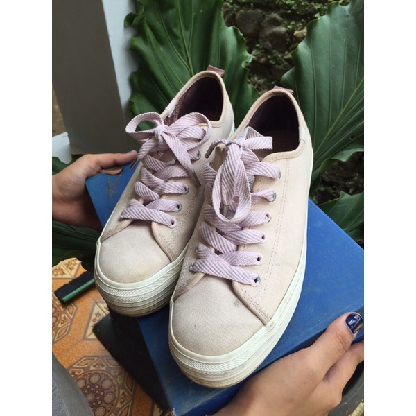 PRELOVED KEDS-TRIPLE KICK CANVAS PINK