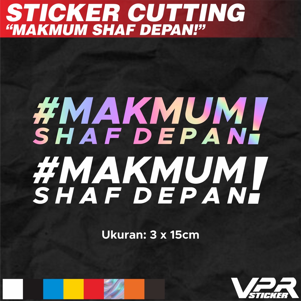

STIKERT/STICKER CUTTING #MAKMUMSHAFDEPAN! HITS!