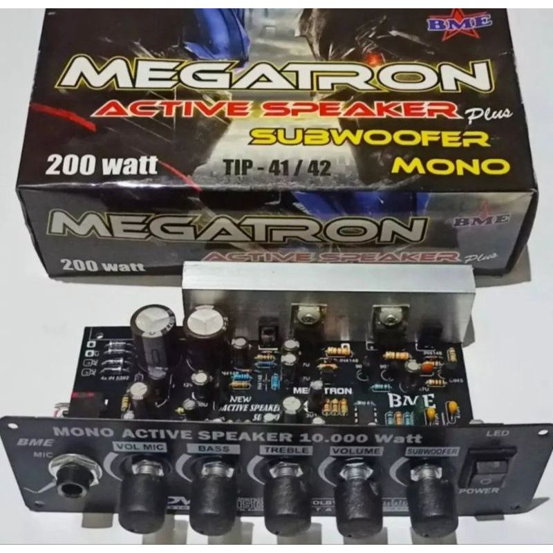 Kit Power Speaker Aktif Megatron 200 Watt