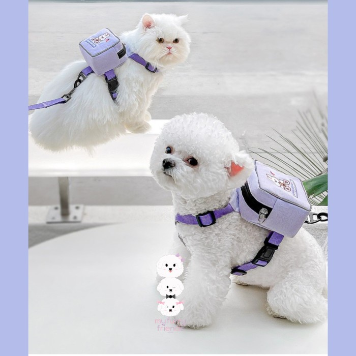 Tali Tuntun Tali Tuntun Lucu Kucing Anjing Kecil Backpack Harness Cats And Dogs