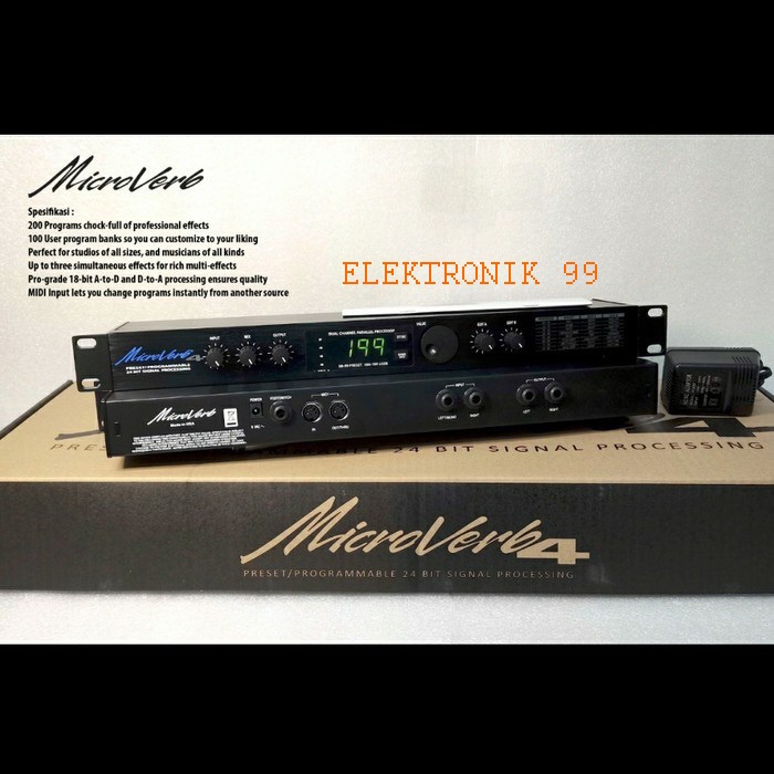 Effect Vocal Microverb 4 Made in Taiwan - Bergaransi 1 Tahun Effect Vocal Taiwan
