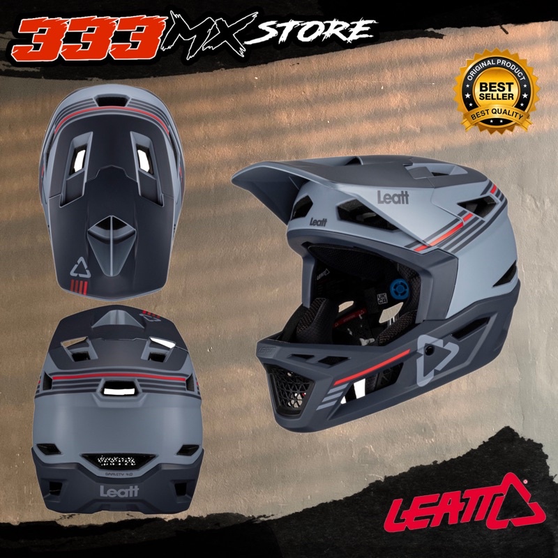 HELM MTB LEATT GRAVITY 4.0 TITANIUM HELM FULL FACE DH LEATT MTB 4.0