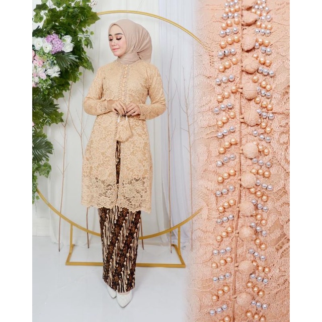 Terbaruuu setelan kebaya brokat kancing busui//kebaya ibu besan modern//kebaya brokat busui//kebaya seragam keluarga//kebaya tunik brukat