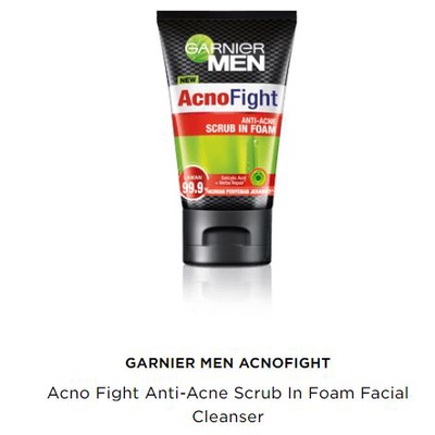 Garnier Men Facial Foam Face Wash Sabun Pembersih Oil Control Matcha, Icy Scrub, Cooling Foam, Charcoal Foam, Acnofight Wasabi Brightening, Scrub in Foam, Trubobright PowerWhite Super duo Foam, Brightening Foam