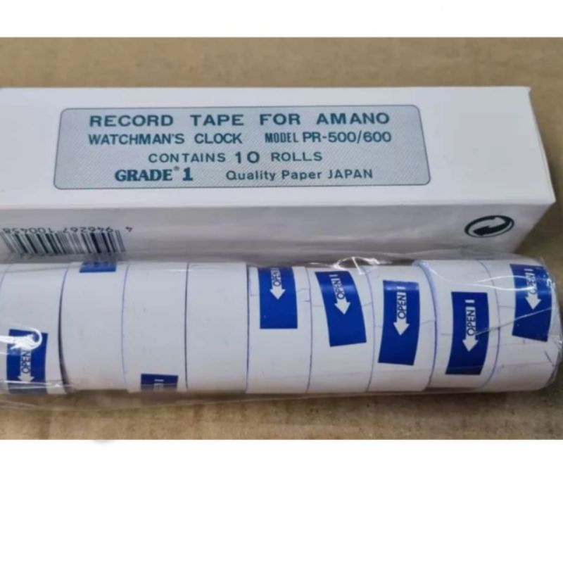 Paper Roll Amano Merk GRAPaDE 1 Untuk PR 500/600 Isi 10 Roll
