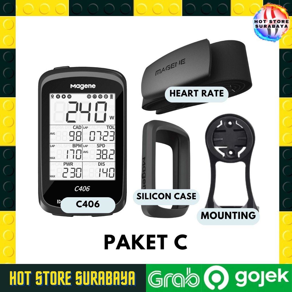 PAKET KOMPLIT MAGENE SPEED SENSOR CADENCE MAGENE HEART RATE PREMIUM