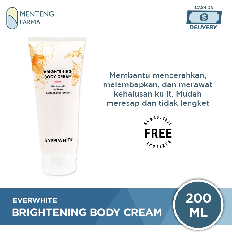 Everwhite Brightening Body Cream 200 Gr - Krim Pencerah Tubuh