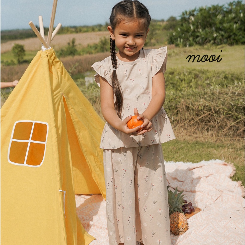Mooi Jasmine Ruffle Top 1-5 Tahun Zea Top Atasan Ruffle Anak Perempuan CBKS