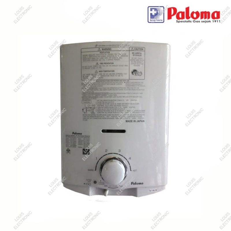 Water Heater Gas Paloma PH-5RX LPG PH5RX Pemanas Air Tabung Gas