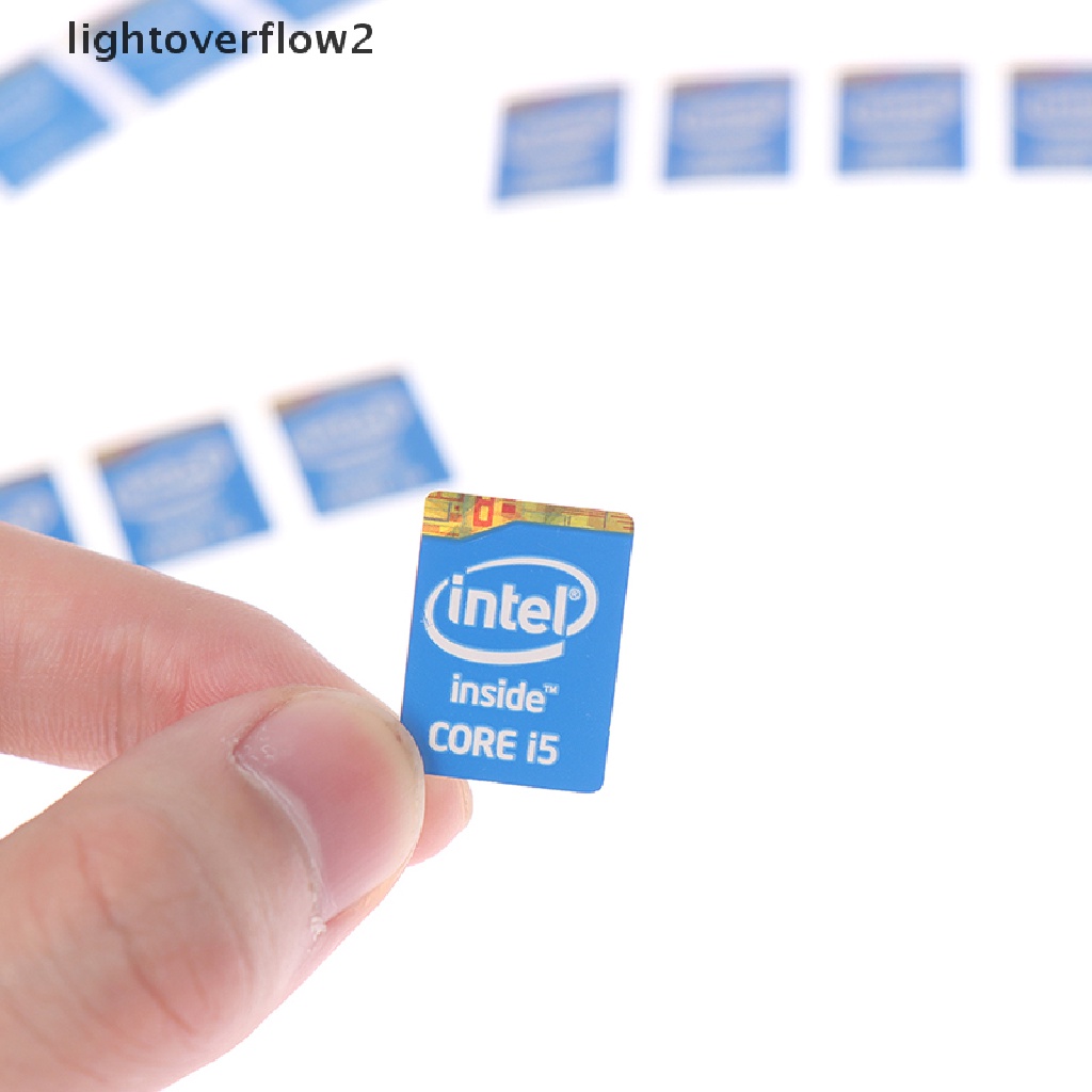 (lightoverflow2) 5pcs Stiker Label 4th Generation Intel Core I3 I5 I7 Untuk Dekorasi Notebook