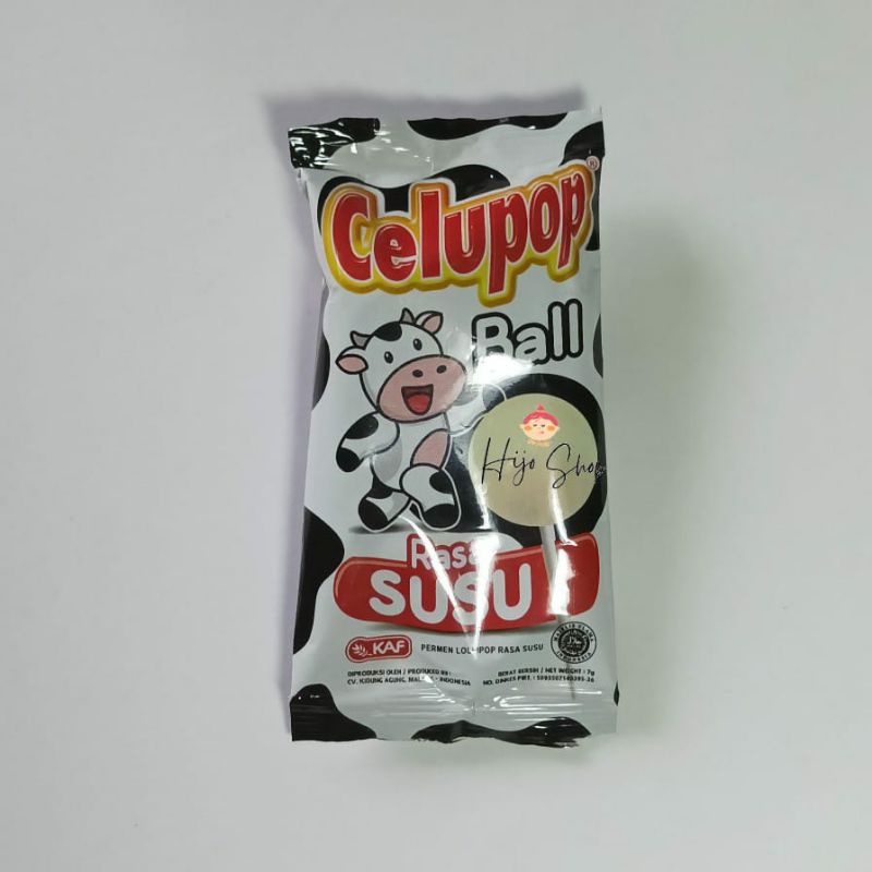 Celupop Ball Rasa Susu 7g Permen Susu