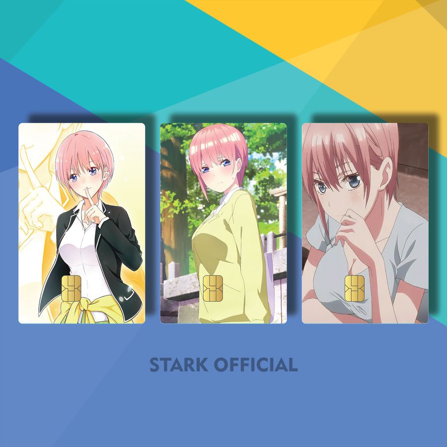 COVER ATM CARD ICHIKA NAKANO CUTE GOTOUBUN ZYJIU/K2MYH/ STICKER KTP POPULER ANIME GAMBAR ICHIKA NAKA