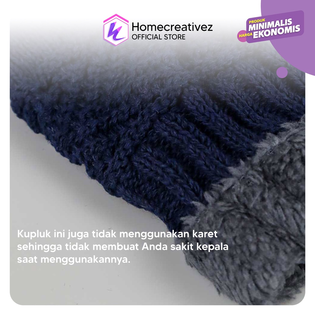 HC - Kupluk Pria Wanita Wool Topi Kupluk Outdoor Dewasa Winter Beanie Hat Unisex - Kupluk Rajut Murah