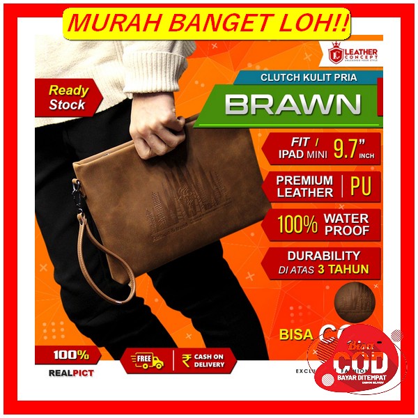 Tas Tangan Tumi Handbag Ballistic Nylon Hitam Clutch Mirror Tas Tangan Pria Import Clutch Kulit Pria
