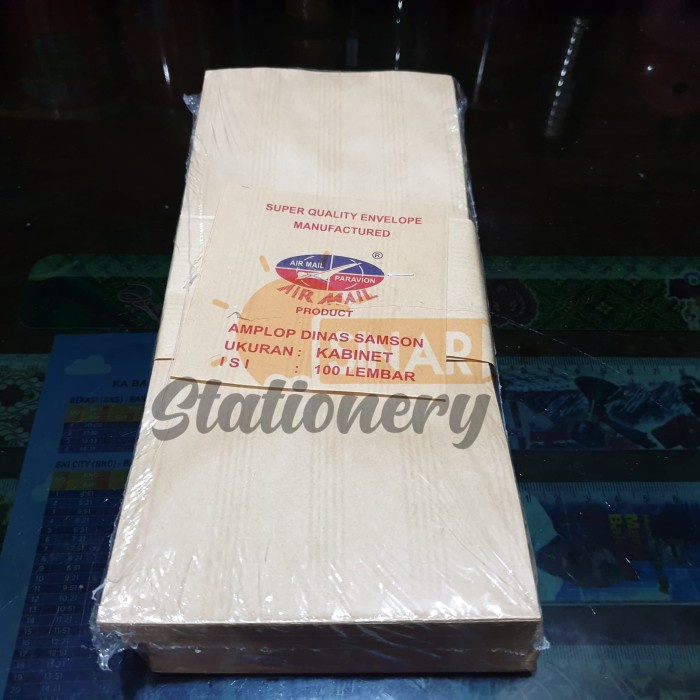 

Jualan Amplop Coklat Kabinet Airmail 1Pak Isi 100Pc Diskon